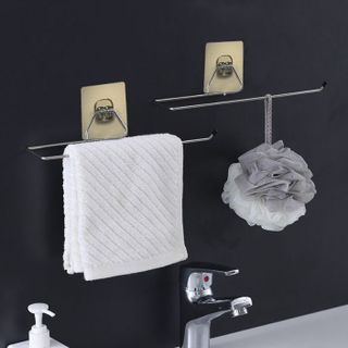 Thanh Inox Dán Tường, giá treo khăn giấy cuộn, Khăn Lau Bếp, giấy vệ sinh, cuộn màng bọc thực phẩm - Kệ treo giấy cuộn dán tường giá sỉ