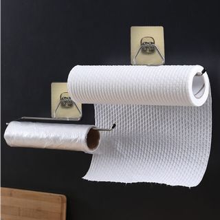 Thanh Inox Dán Tường, giá treo khăn giấy cuộn, Khăn Lau Bếp, giấy vệ sinh, cuộn màng bọc thực phẩm - Kệ treo giấy cuộn dán tường giá sỉ