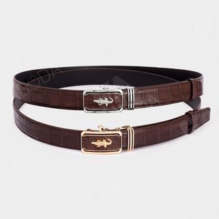 [Mã BMLT100 giảm đến 100K đơn 499K] Thắt lưng cá sấu FADODA SP-FCB01B dây liền nguyên miếng bản rộng 3.5 cm
