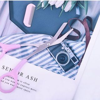 Kéo cắt tỉa chân mày Hàn Quốc 2 trong 1 - Kéo tỉa chân mày đẹp, kéo cắt lông mày Mini Brown Class - Kéo tỉa chân mày giá sỉ