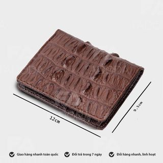 [Mã BMLT35 giảm đến 35K đơn 99K] Ví nam da cá sấu thật FADODA SP-FCW01D vùng da đuôi cá sấu