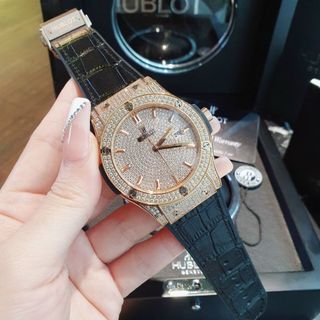ĐỒNG HỒ HUBLOT COUPLE FULL ĐÁ ROSE GOLD CAO CẤP