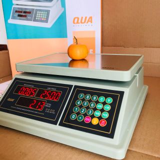 Cân Điện Tử Tính Tiền QUA 832 2 mặt - 30kg/5 gram Chống Nước 100% Loại Cao Cấp – Cân siêu thị bảo hành 12 tháng