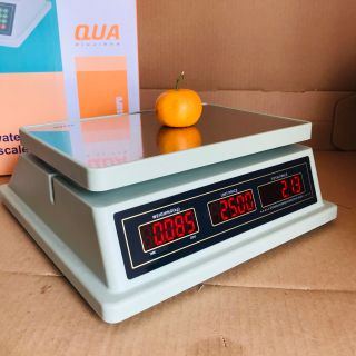 Cân Điện Tử Tính Tiền QUA 832 2 mặt - 30kg/5 gram Chống Nước 100% Loại Cao Cấp – Cân siêu thị bảo hành 12 tháng