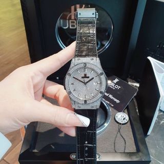 ĐỒNG HỒ HUBLOT COUPLE FULL ĐÁ SILVER CAO CẤP