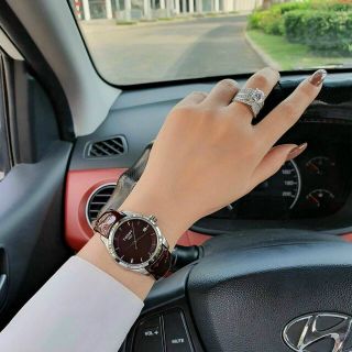 ĐỒNG HỒ TISSOT NỮ DÂY DA GỒ CAO CẤP HOT