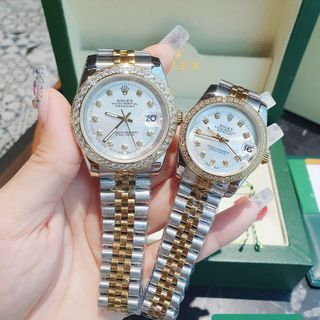ĐỒNG HỒ ROLLEX COUPLE VIỀN ĐÁ HOT CAO CẤP