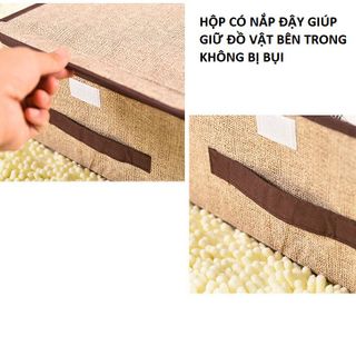 Combo 2 Hộp vải đựng vật dụng xếp gọn, hộp đựng đồ gia đình gấp gọn - Hộp vải gấp gọn giá sỉ