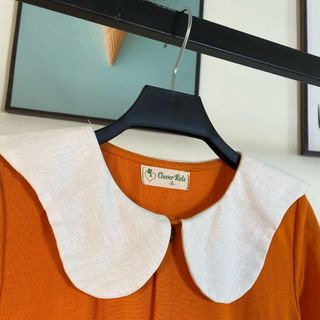 Đầm Linen thiết kế chất Linen tưng lụa cho bé gái