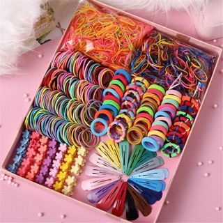 SET DÂY CỘT TÓC 780 MÓN CHO BÉ GÁI