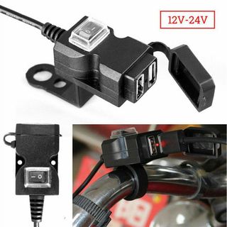 SẠC ĐIỆN THOẠI XE MÁY 2 CỔNG USB
