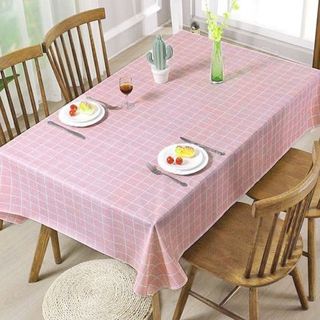 Khăn trải bàn kẻ caro nhựa PVC chống thấm nước 180x137cm - HL035