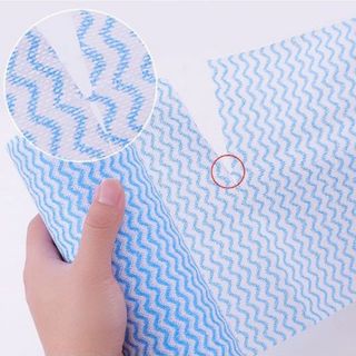 Giấy cuộn đa năng, khăn lau bếp, lau bàn , lau tay có thể giặt và tái sử dụng cuộn 20cm dạng sóng màu - giấy cuộn màu 20cm giá sỉ