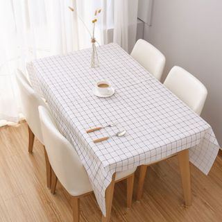 Khăn trải bàn kẻ caro nhựa PVC chống thấm nước 152x137cm