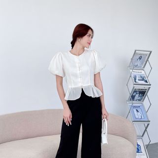 Áo kiểu peplum sang trọng thanh lịch có size XS Bigsize A04 - Calyn