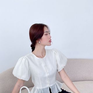 Áo kiểu peplum sang trọng thanh lịch có size XS Bigsize A04 - Calyn