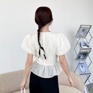 Áo kiểu peplum sang trọng thanh lịch có size XS Bigsize A04 - Calyn