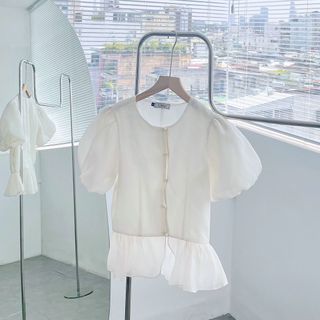 Áo kiểu peplum sang trọng thanh lịch có size XS Bigsize A04 - Calyn