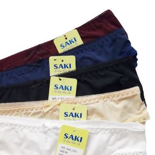 QUẦN LÓT SAKI THUN LẠNH CAO CẤP PHỐI REN VIỀN - SAKI 333