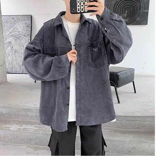 Áo sơ mi khoác ngoài form rộng - somi nhung tăm nam nữ oversize số 3 - Thời trang Calyn giá sỉ