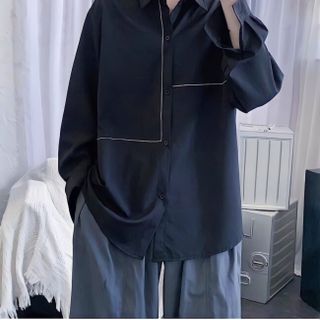 Áo sơ mi form rộng - somi nam nữ oversize số 20 - Thời trang Calyn giá sỉ