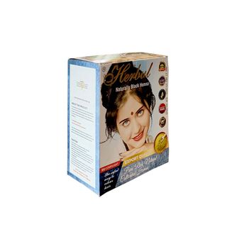 Thuốc nhuộm tóc thảo dược Ấn Độ màu đen tự nhiên Herbul Naturally Black Henna