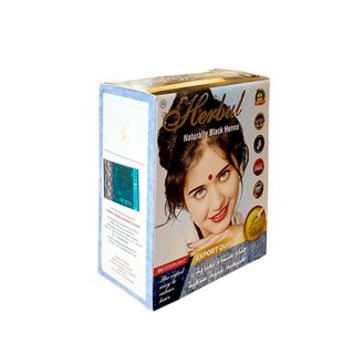 Thuốc nhuộm tóc thảo dược Ấn Độ màu đen tự nhiên Herbul Naturally Black Henna