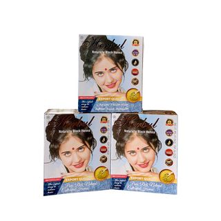 Thuốc nhuộm tóc thảo dược Ấn Độ màu đen tự nhiên Herbul Naturally Black Henna