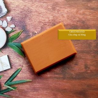 GIA CÔNG XÀ BÔNG HOA NGHỆ TÂY - Saffron Soap - GREENHANDS