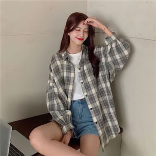 Áo sơ mi khoác ngoài form rộng - somi nam nữ oversize sọc số 9 - Thời trang Calyn