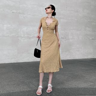 Đầm thun body dáng dài D05 - Xưởng may thời trang Calyn giá sỉ