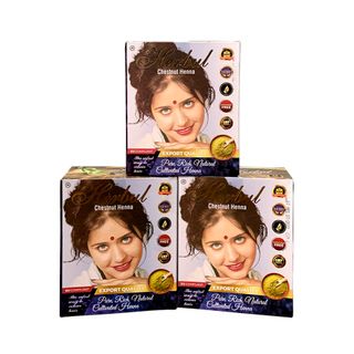 Thuốc nhuộm tóc thảo dược Ấn Độ màu hạt dẻ Herbul Chestnut Henna