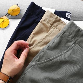 Quần dài kaki Hàn Quốc form slim fit cao cấp mẫu mới, chất vải dày dặn, co giãn SỈ CHỈ TỪ 1 RI