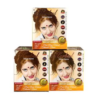 Thuốc nhuộm tóc thảo dược Ấn Độ màu vàng Herbul Yellow Henna