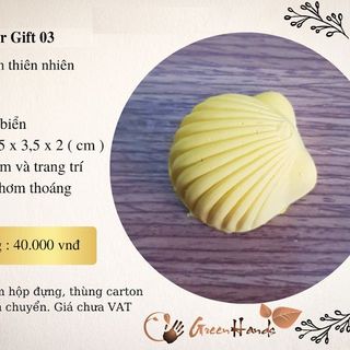QUÀ TẶNG DU LỊCH BIỂN - ĐÁ THƠM HÌNH NGHÊU - GIA CÔNG QUÀ TẶNG - GREENHANDS giá sỉ