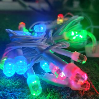 Dây đèn LED đa sắc dài 6M bóng lục giác trang trí tết đẹp tươi 7 màu