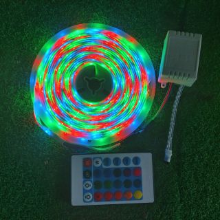 Dây đèn LED trang trí RGB dài 5M sẵn keo dán có điều khiển từ xa chính hãng mới