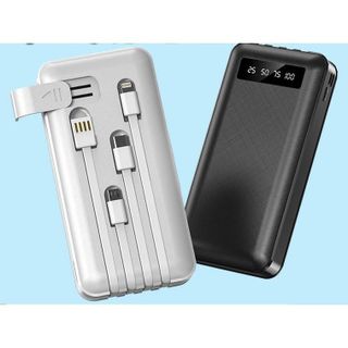 Sạc dự phòng Sendem P700 dung lượng 10000mAh tích hợp 4 dây sạc có đèn Led báo pin giá sỉ