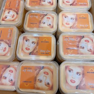 Kem kích trắng da body toàn thân cô gái tóc xù 100gam kem cốt trộn