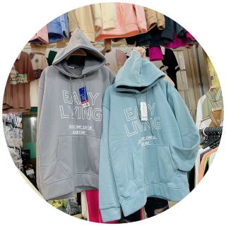 Áo hoodie nỉ ngoại in logo easy living form dưới 90kg