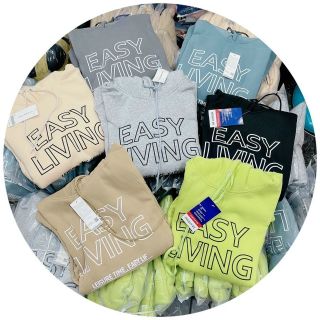 Áo hoodie nỉ ngoại in logo easy living form dưới 90kg giá sỉ