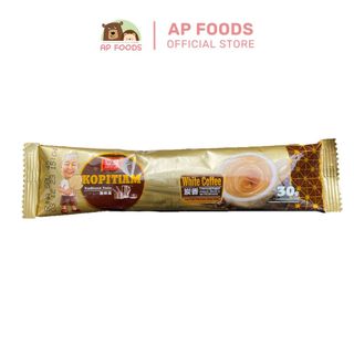 Cà phê trắng than hoạt tính Kopitiam Malaysia (Ah Huat White Coffee Charcoal Roast Instant)