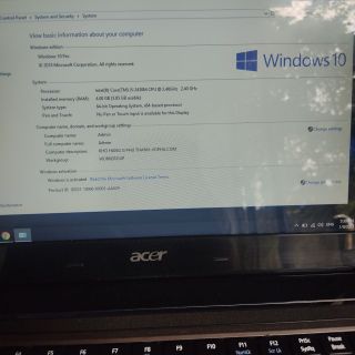 Laptop Acer Aspire 4750 core i5 ram 4gb win10 tặng kèm sạc + túi chống sốc + bảo hành 1 năm