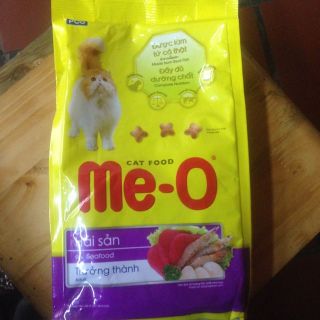 [Thức ăn cho mèo] Thức ăn hạt Me-o dành cho mèo trưởng thành (vị cá ngừ, cá thu, hải sản) gói 350gr