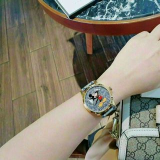 ĐỒNG HỒ GUCCl GIRP DA MICKEY CAO CẤP SALE