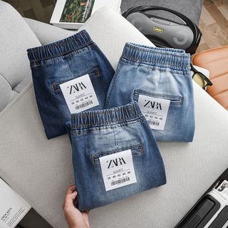 Jogger Jean nam, quần jean dài nam , Chất Cotton 4 chiều size từ 50kg - 88kg