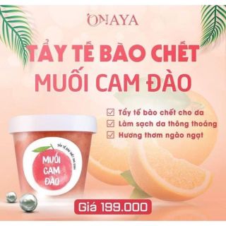 tẩy da chết muối cam đào onaya TQ group-Tẩy tế bào chết dưỡng ẩm da mịn màng