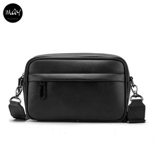 Túi đeo chéo nam nữ da đen thời trang unisex phong cách chất liệu cao cấp