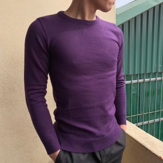 Áo len nam cao cấp cổ tròn len lông cừu màu áo đẹp trontieucuu- Hà Đinh