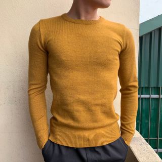 Áo len nam cao cấp cổ tròn len lông cừu màu áo đẹp trontieucuu- Hà Đinh